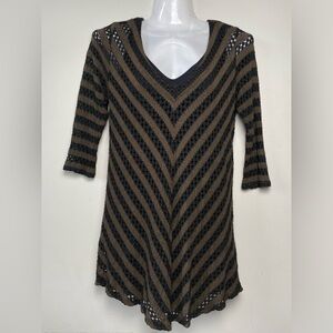 MIRACLE body Slimming Top with Built-in-Shell Lace Sheer women size Medium